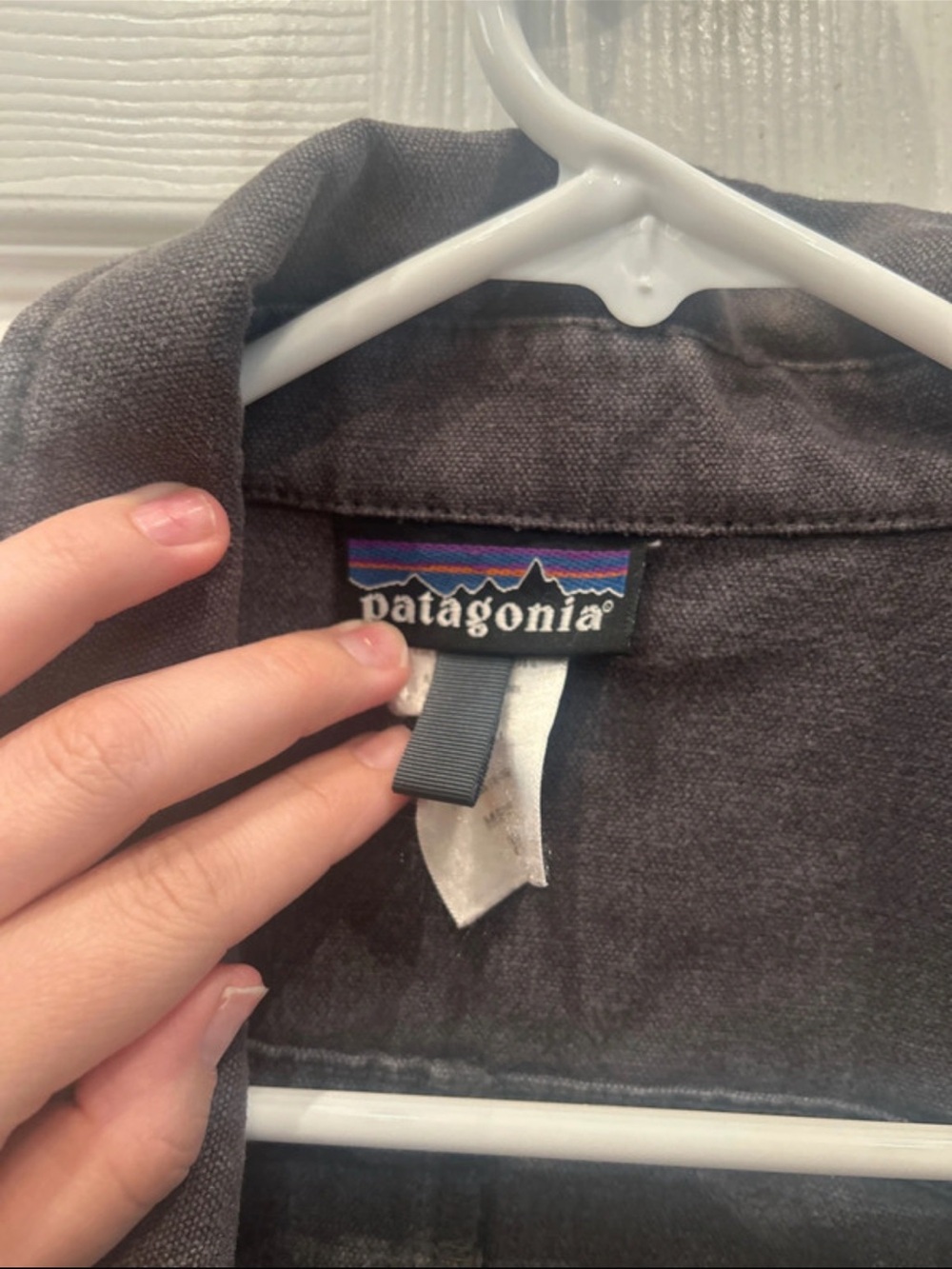 Men's Patagonia Gray Denim Jacket - Picture 5 of 6
